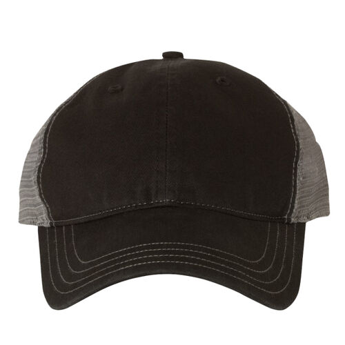 Leather Bear Pride Flag - Garment Washed Trucker Cap Thumbnail