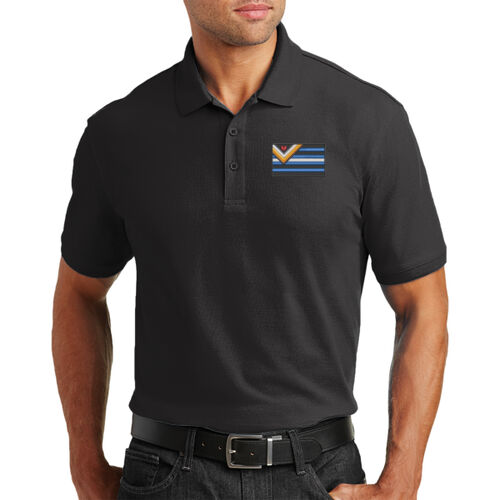 Leather Bear Pride Flag - Core Classic Pique Polo Thumbnail